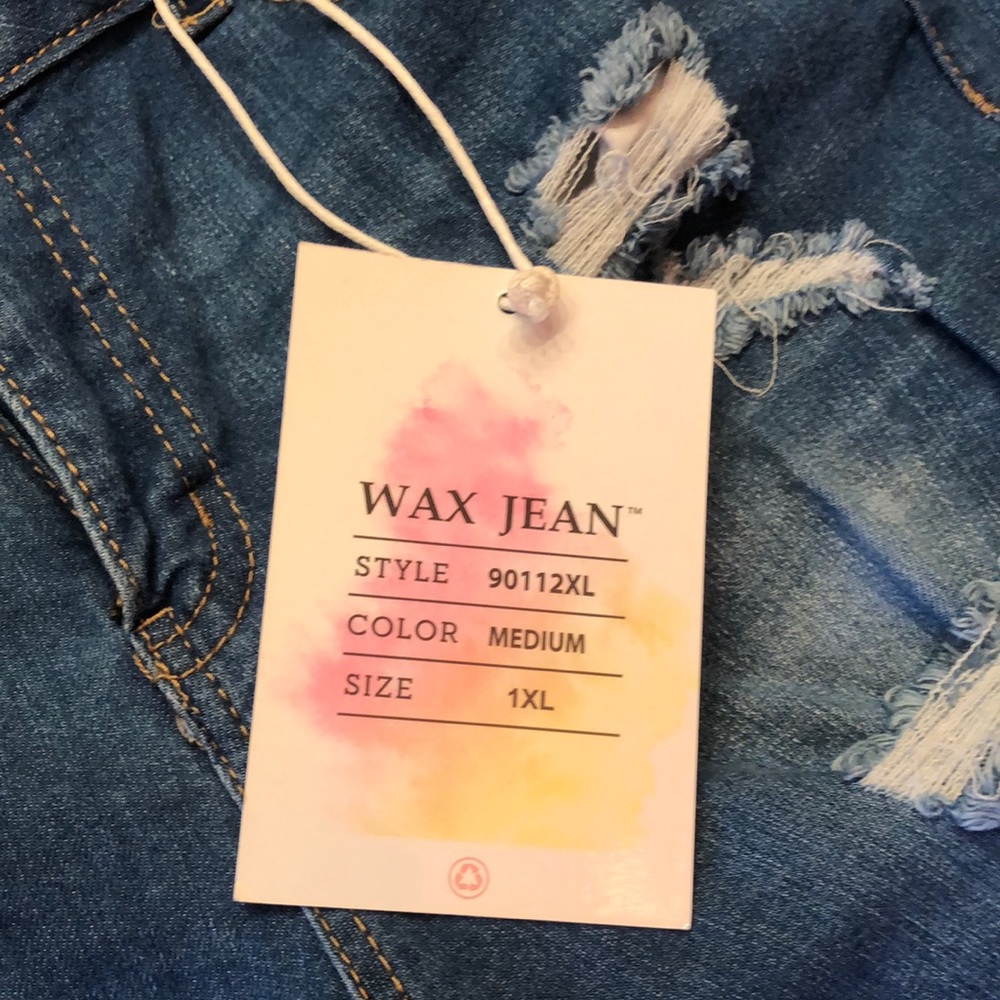 Wax Jean Women's Medium Blue Ripped Jeans